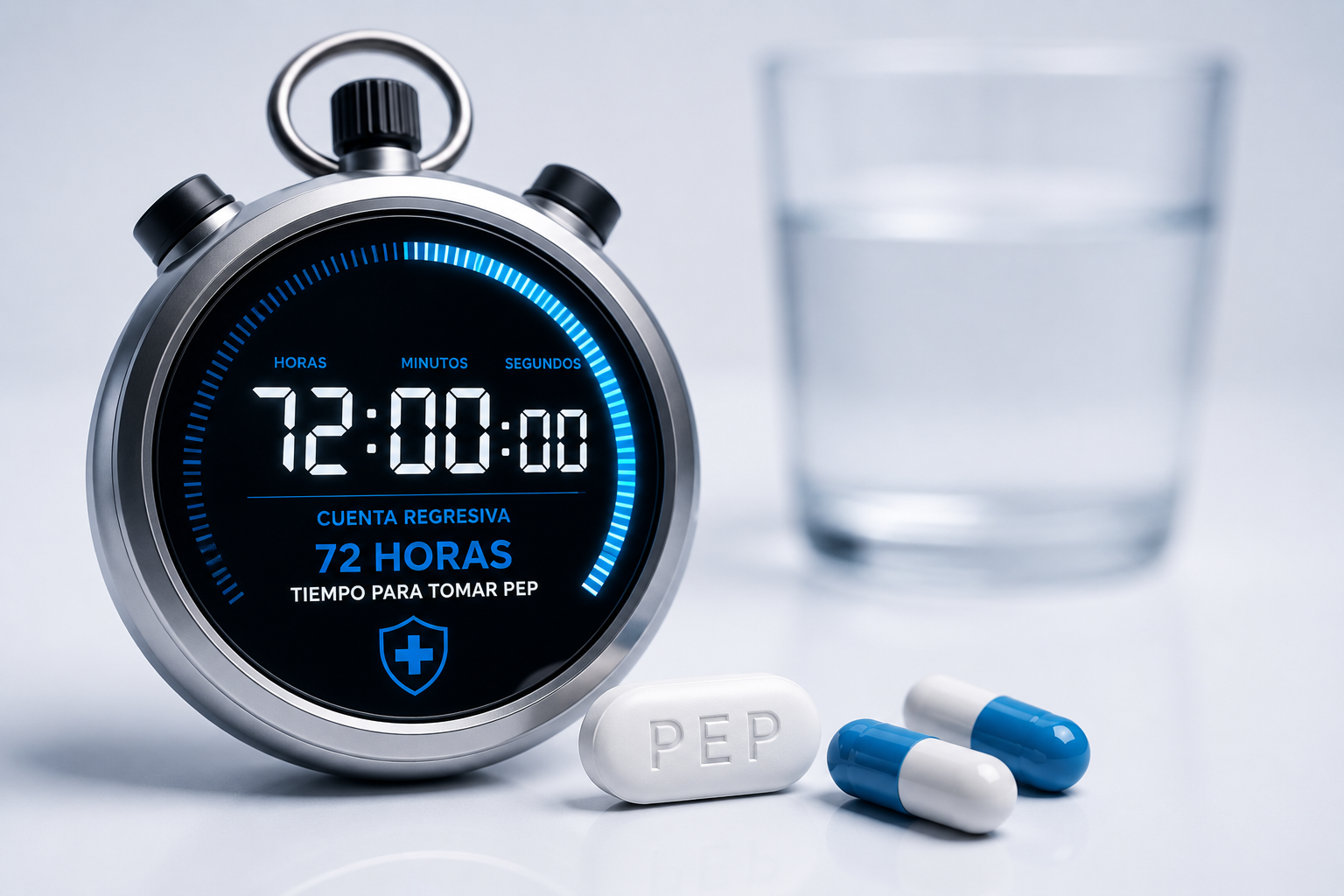 Cuenta regresiva de 72 horas para tomar PEP