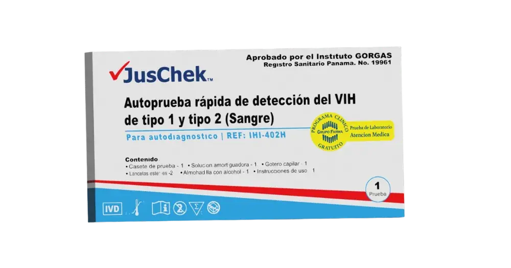 Autoprueba Rápida de Detección de VIH (Tipo 1 y 2)